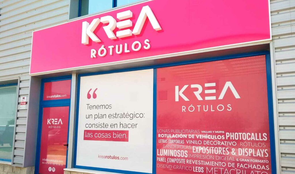 Empresa KREA Rótulos en Málaga
